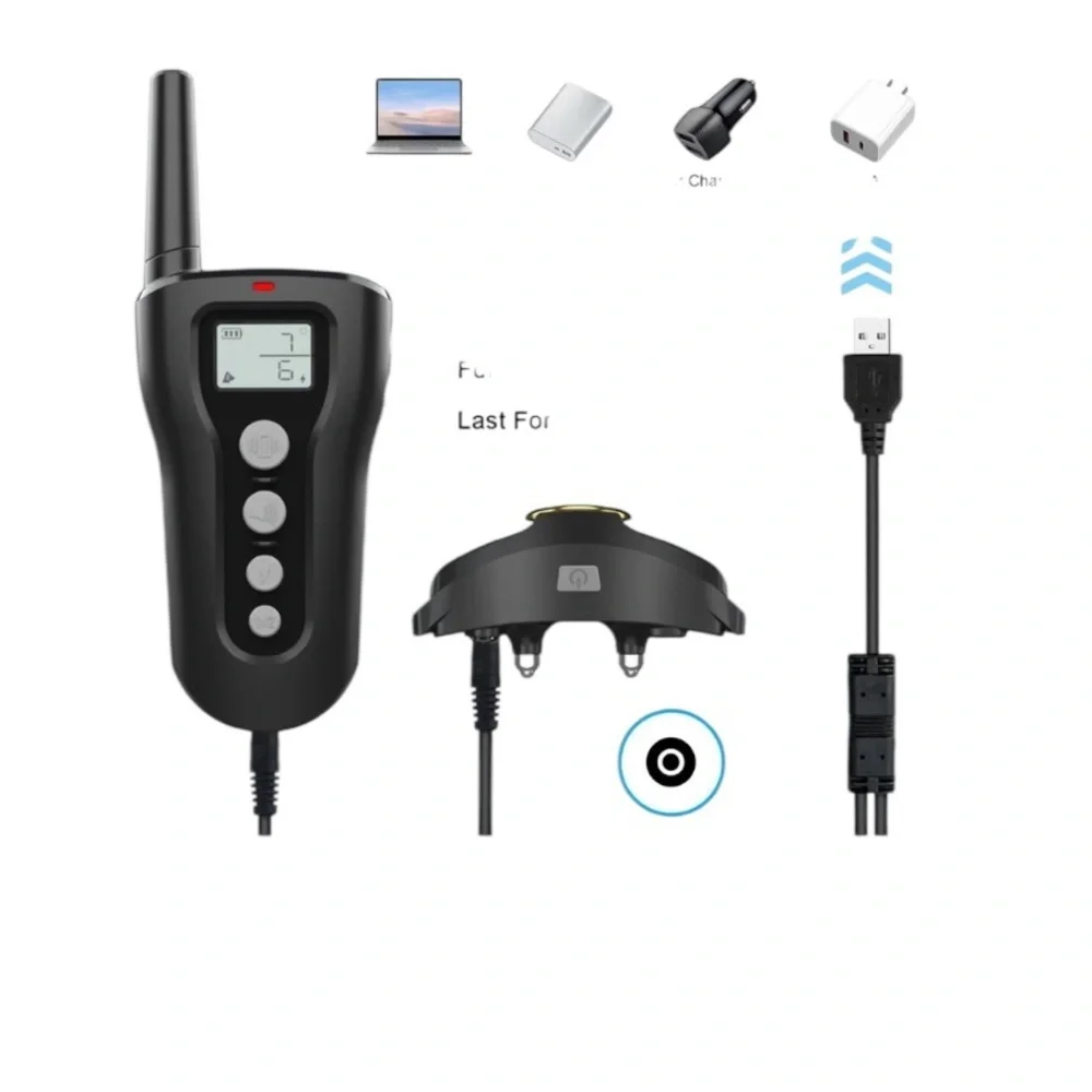 Casfuy 1000-ft Remote Rechargeable Waterproof Dog Training Collar‎ 2 Count